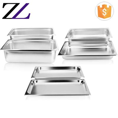 China Customized LOGO and Guangzhou modern restaurant kitchen equipment manufacturers of food pan, good quality stainless steel GN pan for chafing dish for sale