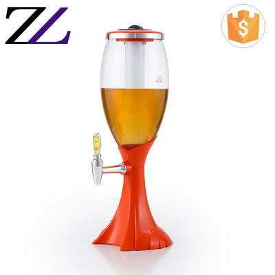 China Customized LOGO and modern commercial sourcing equipment wholesale table bottoms up 3 size beer cooler dispenser with led on sale for sale