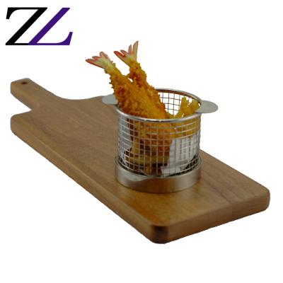 China Disposable Sushi Food Display Wooden Base Fried Shrimp Baskets French Fries Wedding Dinner Set Wooden Dishes For Food for sale