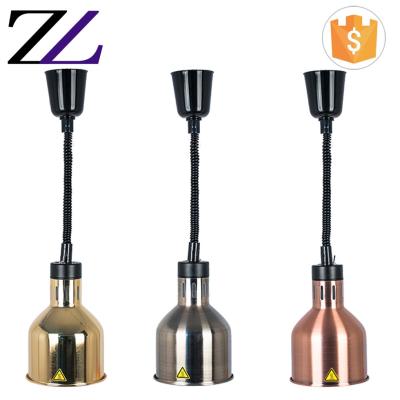 China Customized LOGO and Modern Kitchen Equipment Restaurant Stainless Steel Battery Operated Infrared Heat Lamp for Food Warmer for sale