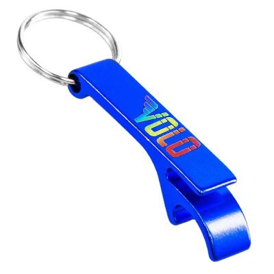 China Sustainable Aluminum Alloy Bottle Opener Customized Key Chain Bottle Opener for sale