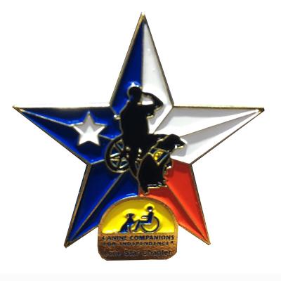 China Lapel Pin Badge Lone Star Europe Chapter Badge Enamel Pin for sale