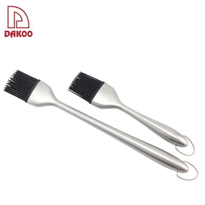 China BBQ Tool Kitchen Cookware Silicone Pastry Brush Oil Heat Resistant Easily Cleaned Brush for sale