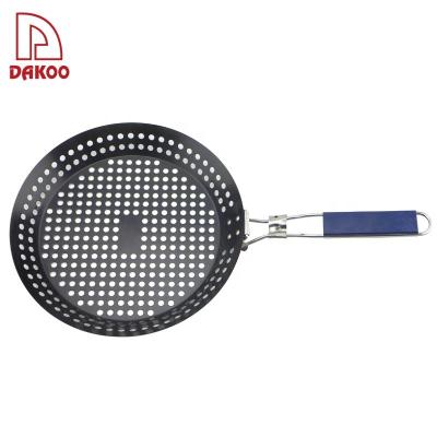 China Easily Cleaned Collapsible Barbecue BBQ Tool Grill BBQ Pan Outdoor Iron Material for sale