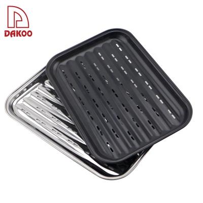 China Easily Cleaned High Grade Outdoor Barbecue BBQ Grill Tool Iron Material BBQ Tray for sale