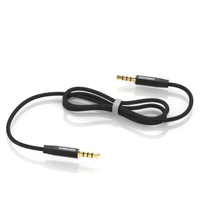 China Camera KINGLEEN 1902 3.5mm male to male audio cable flat jack 3.5 mm aux cable. for the aux cord. car mp3 cellphone speakerphone/4 earphones for sale