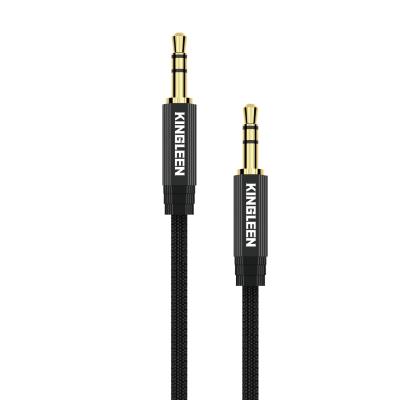 China KINGLEEN i1901 3.5MM Car Audio Cable Listening Male to Male Homes Cable Phone Car Speaker MP4 Earphone Audio 3 AUX Cables. pole for sale