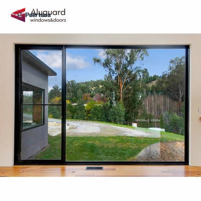 China Folding Screen American Certified Beijing Window Sill Frameless Thin Frame Waterproof Aluminum Corner Panoramic Window for sale