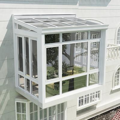 China Heat Insulation And Soundproof White Aluminum Frame Iron System Supplier Sash Double Tempered Glass Window Waterproof Top Casement Window for sale