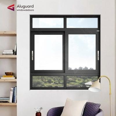 China Folding Screen 10 Years Warranty Aluminum Window Frame Metal Impact Hurricane Bars Picture Window Sliding Window for sale