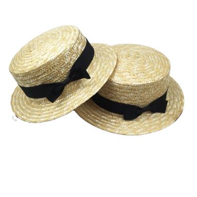 China Wholesale Korean COMMON Hat Summer Parent Child Flat Surface Sun Protection Outdoor Straw Hats for sale