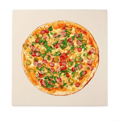 China New Arrival 13.2 Inch Pizza Stone Square Oven Baking Pizza And Bread Baking Stones Viable Housewarming Gifts For Gas Grill for sale