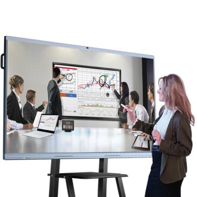 China School Teaching Mobile Multimedia Interactive Pen Electronic Large Whiteboard Smart Board All In One Interactive Flat Pc 65 For Classroom for sale