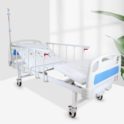 China Carbon steel to make rehab bed for patients with movable and foldable guardrail at cheap price with infusion stand for sale