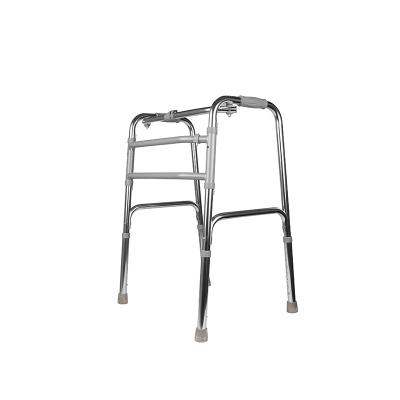 China 2021 simple new adult lightweight folding walker made of aluminum alloy adult walker handicapped orthopedic walker for sale