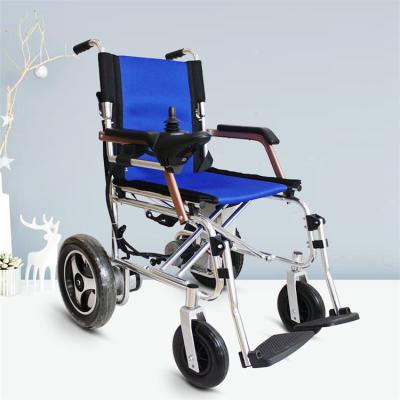 China New 2021 Foldable Aluminum Foldable Power Wheelchair Easy Easy To Use For The Elderly And The Disabled for sale