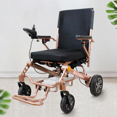 China Disabled Transport Chair Electric Folding Automatic Electric Comfortable Wheelchair Disabled Elderly Home Elderly HQ123L for sale