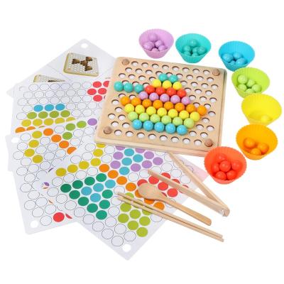 China Wood+silicone Baby Hand Movement Training Color Knowledge Beads Cutting Wooden Toys For Kids Ball Montessori Early Education for sale