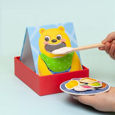 China Fine Motor Bedroom Woodworking Simulation Game Parent-child Interaction Montessori Game Early Childhood Feeding Education Educational Toys for sale