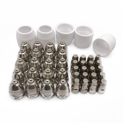 China Easy Operation P80 Plasma Cutting Consumables Nozzle And Electrode Plasma Cutting Nozzle for sale