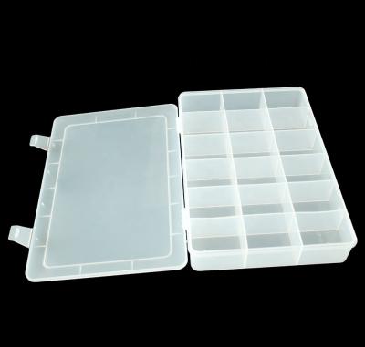 China DRX SPC001 PP Plastic Storage Box Transparent Plastic Compartment Storage Box for sale