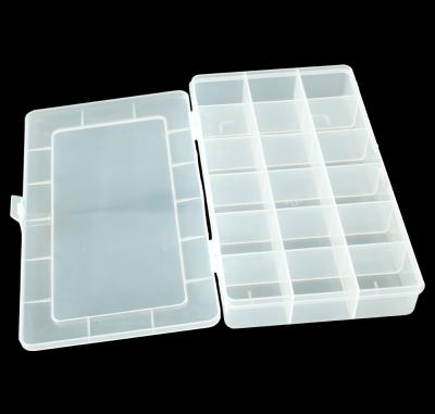 China DRX viable SPC107 210 * 119 * 34.5 mm compartment transparent plastic storage box plastic storage box for sale