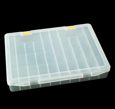 China DRX EVEREST SPC214 Clear Storage Grids Case Waterproof Shockproof Dustproof Transparent Box Beads Show Jewelry Boxes Divider Storage Box for sale