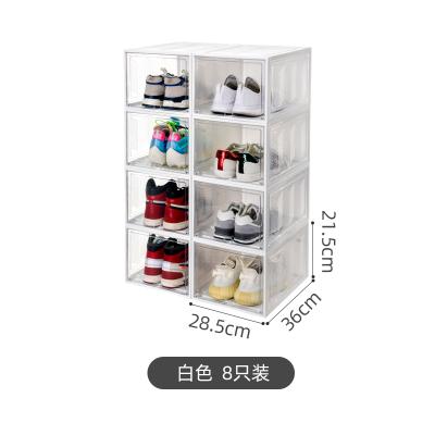 China AJ Home High Top Shoebox Storage Box Sneaker Decoration DRX Basketball Shoe Collection Shoe Transparent Wall for sale