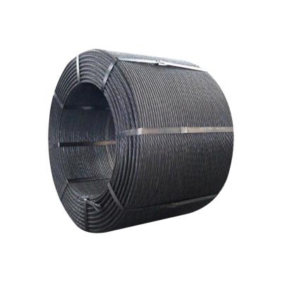 China Construction PC Steel Rope 1/2 Astm A416 12.7 mm 7wire Cables PC Rope For Bridge Construction for sale