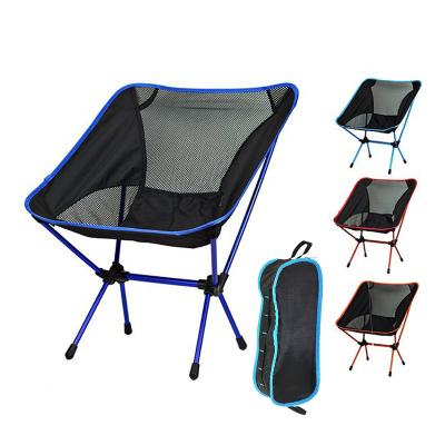 China OEM modern mesh back compact maccabee lidl cliq folding camping moon chair outdoor parts adjustable with carry bag for camping hike for sale