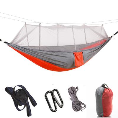 China New Style Vietnam Parachute Durable Anti-Rollover Foldable Mexican Nylon Parachute Portable Outdoor Camping Ring Hammock With Mosquito Net for sale