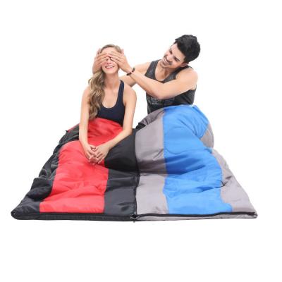 China Outdoor camping/house break/lunch company/open lightweight 3 season contract unisex outdoor friendly cotton double skin portable material increasing waterproof sleeping bag for sale