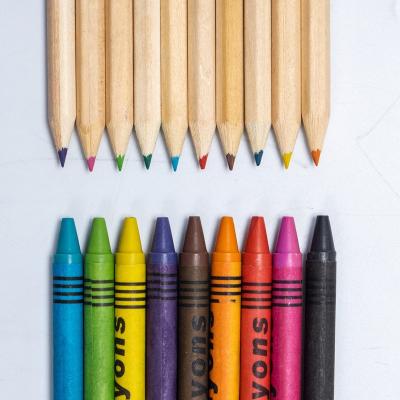 China Simplicity Stationery Set Chinese Mini Hexagonal Drawing Color Pencil Kids Artist Set with Lead and Colored Pencils for sale