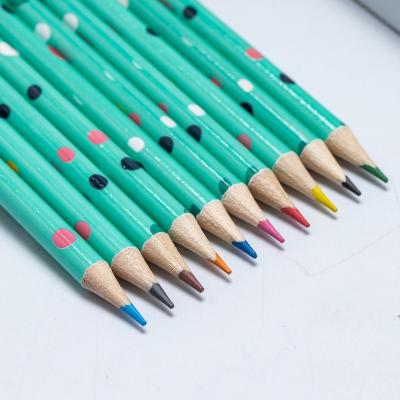 China Simplicity Professional 2.2mm Color Lead Drawing Stationery Custom Wood 10 Colored Pencils Set With Box for sale