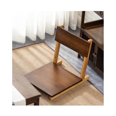 China Newest Japanese Style Solid Bamboo Wood Tatami Leisure Single Legless Chair Without Custom Legs For Living Room for sale