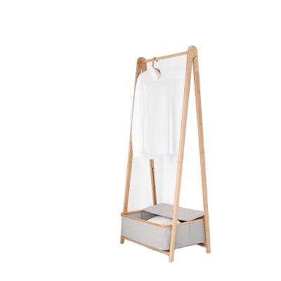 China Modern Multifunctional Home Use Clothes Cloth Storage Bamboo Coat Rack for sale