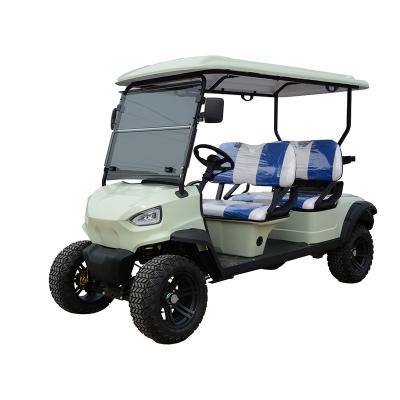 China Electric/Plastic Golf Carts 4 Seater Electric Golf Trolley Passenger Club Car Cheap Electric Golf Carts 4 Seater/Steel/Plastic Buggy For Airport Use for sale