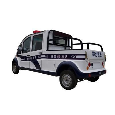 China Steel / Newest Electric / Plastic 4 Seater Electric Vehicle Model Battery Operated Police Patrol Car for sale