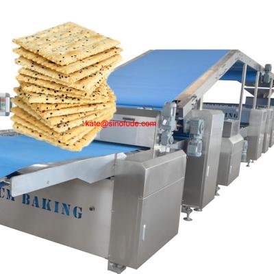 China Deli Biscuit Making Machine Price Multifunctional Fully Automatic Laminator Biscuit Machine Roll Overlay and Roll Slitter for Hard Biscuit for sale