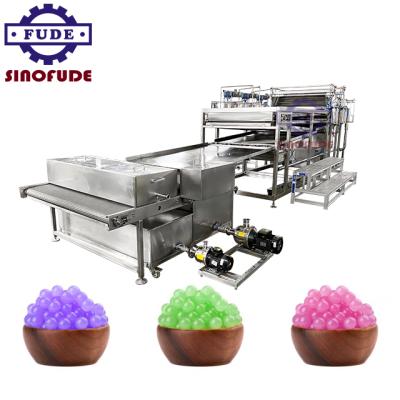 China Full automatic high efficiency KONJAC MACHINE SINOFUDE BALL/POPPING BOBA milk tea explosion beads production line popping boba machine for sale