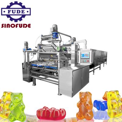 China Fully automatic PLC touch screen control SINOFUDE gummy candy making machine /gummy candy forming machine for sale