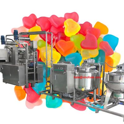 China Gelatin candy factory vegan pectin health candy VITAMIN pectin gummy candy manufacturing line for sale