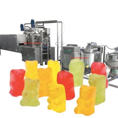 China Full Automatic Factory PLC Control Small VITAMIN Candy Jelly Candy Depositor Making Machinery for sale