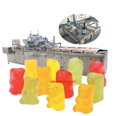 China Semi Automatic Gummy Line Jelly Bear Candy Starch Mogul Soft Candy Making Machine CLM-S Candy VITAMIN Gummy Bear Pectin Making Machinery for sale