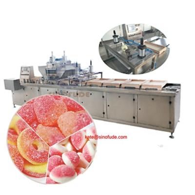 China Jelly Bear Candy Gummy Candy Starch Mogul Production Line Semi-automatic Gummy Candy Gummy VITAMIN Bean Jelly Bean Candy Production Line for sale