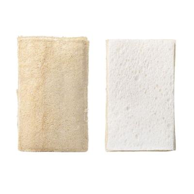 China Sustainable Eco - Friendly Cleaning Sponge Loofah And Biodegradable Cellulose Kitchen Sponge for sale