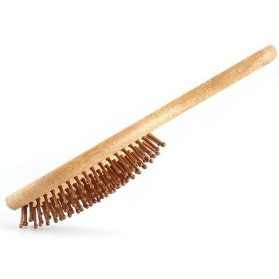 China Nondisposable Gift Nondisposable Zero Waste Plastic Bamboo Wooden Zero Waste Eco-Friendly Hair Brush for sale