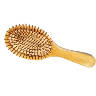 China Nondisposable Natural Bamboo Zero Waste Plastic Hair Brush Detangling Free Brush for sale