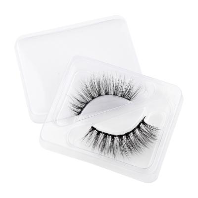 China Portable Beauty Mink Eyelash With Transparent Decoration Synthetic Box for sale