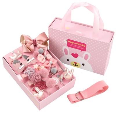 China Hair Accessories Shape Girl Bows Hair Cut Kids Hair Accessories Gift Set for sale